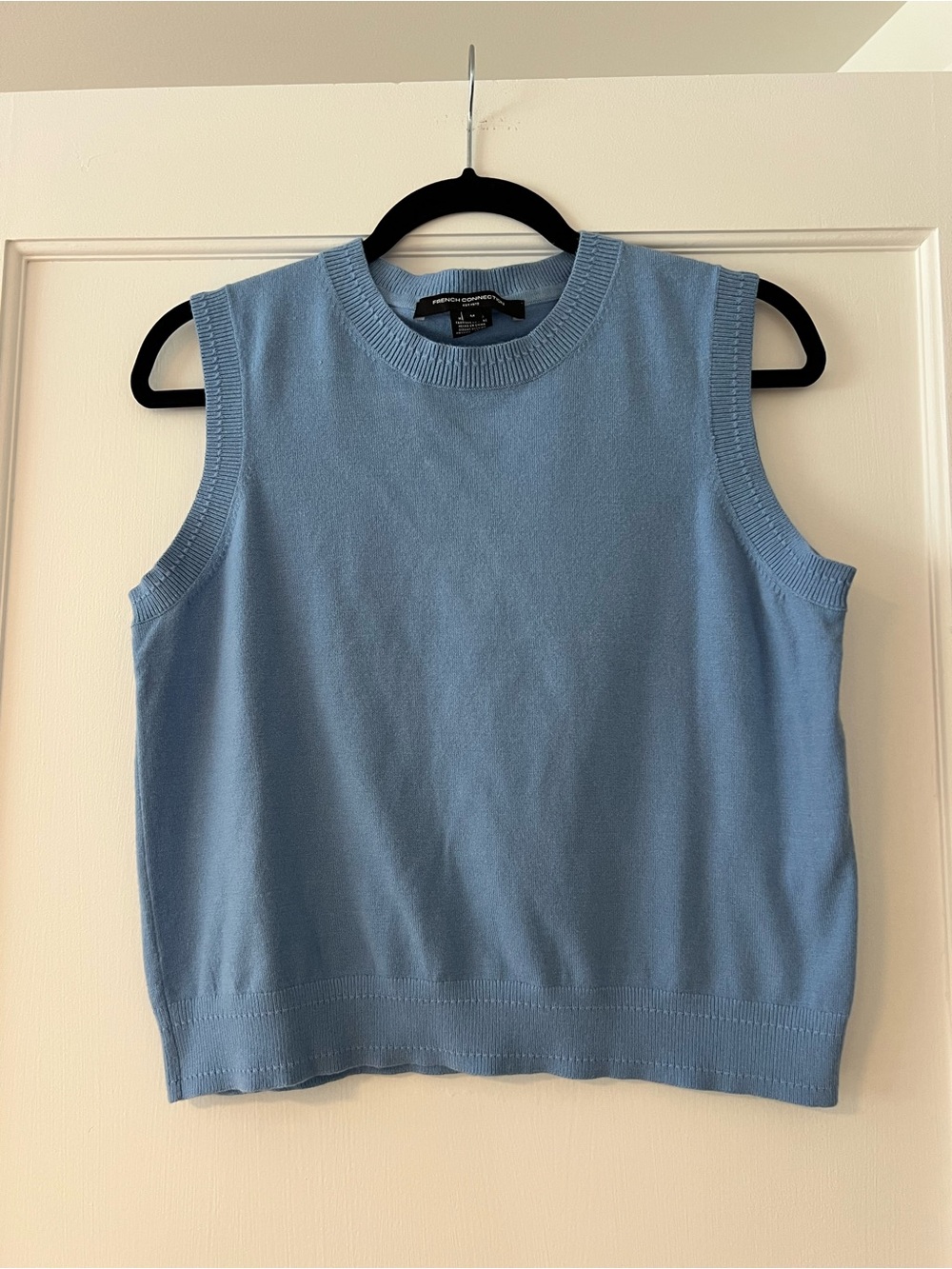 French Connection Light Blue Sleeveless Knit Tank